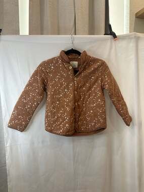 Rylee + Cru Kids Starlight Quilted Collared Coat Size 8-9Y